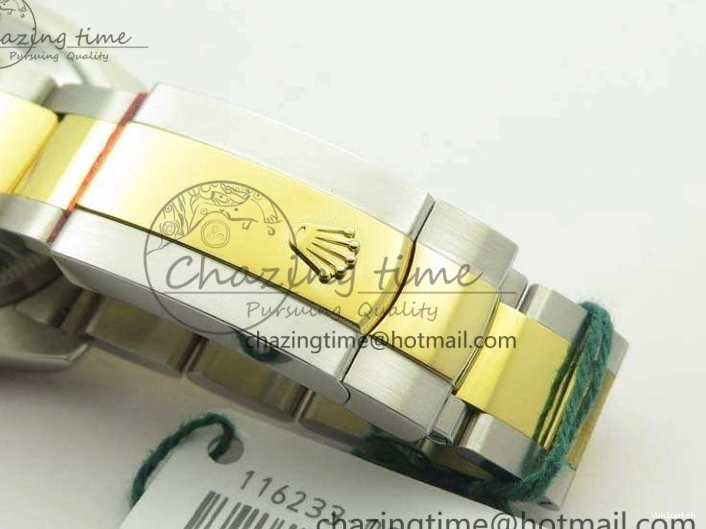 116234 36mm Oyster DJF YG Datejust Edition 1:1 Bracelet V2 Dial On SA3135 Fluted SS White Best Com 1129